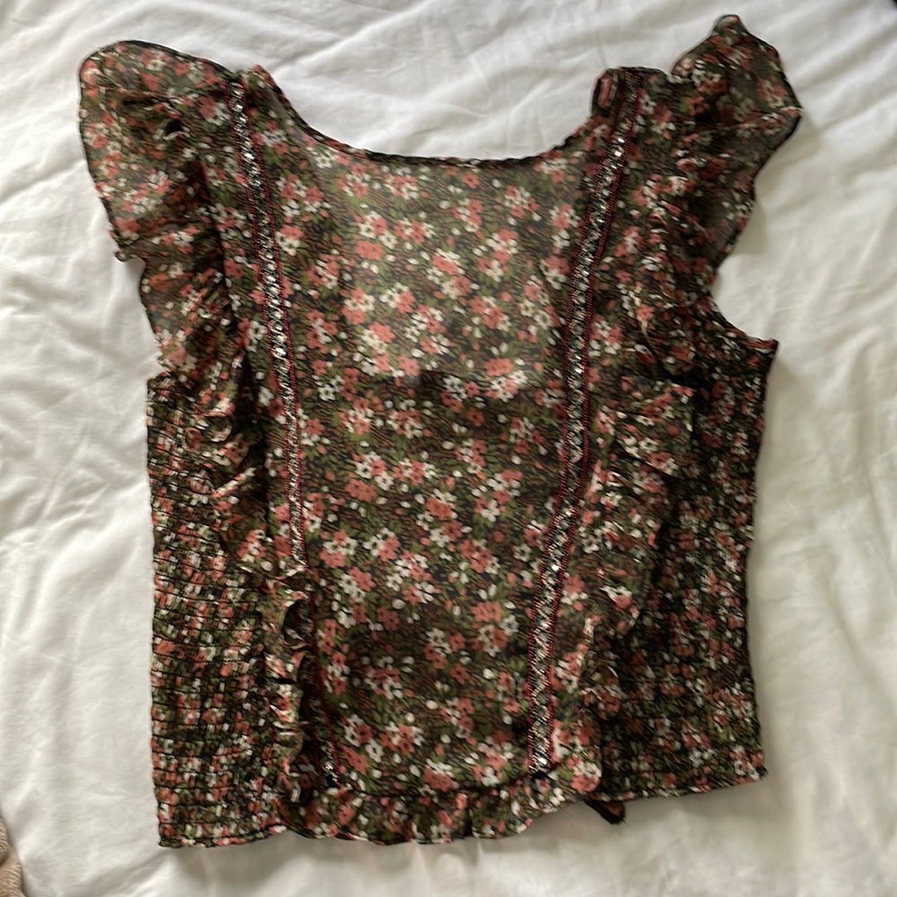 Zara ruffle top